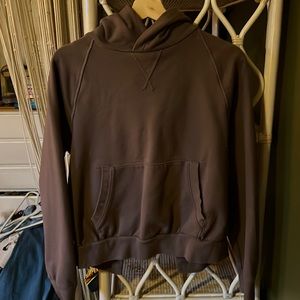 🎉 SALE 🎉 Athleta Brown Open-Back Hoodie 100% Cotton